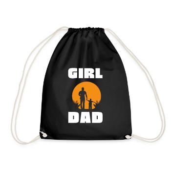 Protective Girl Dad, Dating My Daughter - Turnbeutel - Schwarz - Vorne