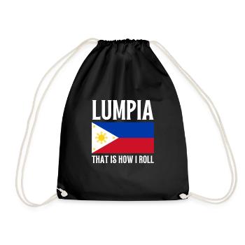 Filipino Pride Pinoy Spring Roll Lumpia Thats How - Turnbeutel - Schwarz - Vorne