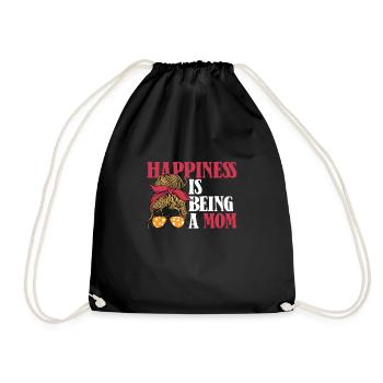 Happiness is being a Mom Mother Sunglasses - Drawstring Bag - black - Front