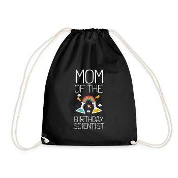 10 Years Old Science Birthday Kid 9 - Drawstring Bag - black - Front