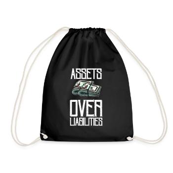 Actifs sur passifs Entrepreneur comptable - Sac de sport léger - noir - Devant