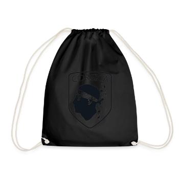 Corse Corsu Corssica 2B Head De Maure Corsica - Sac de sport léger - noir - Devant