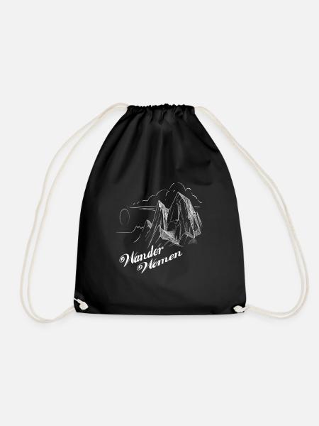 Wander Women Wandern Bergsteigen Berge Wanderwomen - Turnbeutel - Schwarz