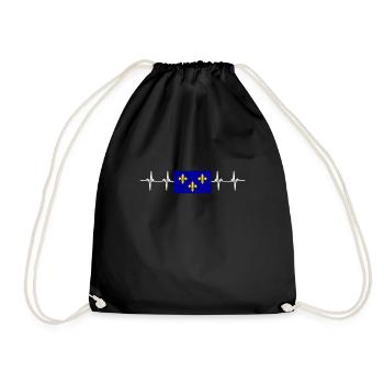 île de France - Drawstring Bag - black - Front