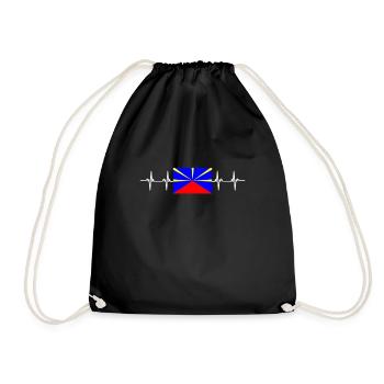 France Réuinion - Drawstring Bag - black - Front