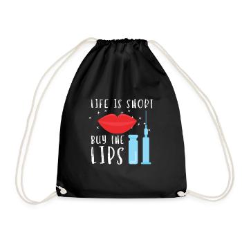 Botox Plastic Surgery And Aesthetic Nurse Injector - Drawstring Bag - black - Front