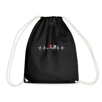 Erg Ergometer And Rowing Exercise Machine Rowing - Drawstring Bag - black - Front