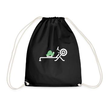 Erg Ergometer And Rowing Exercise Machine Rowing - Drawstring Bag - black - Front