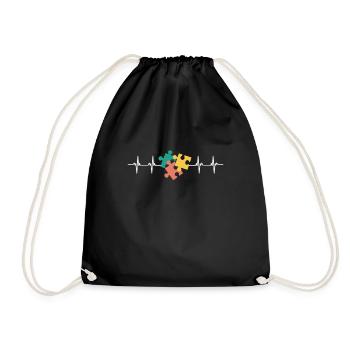 Puzzle Queen - Je passe devant mon heure de coucher - Sac de sport léger - noir - Devant