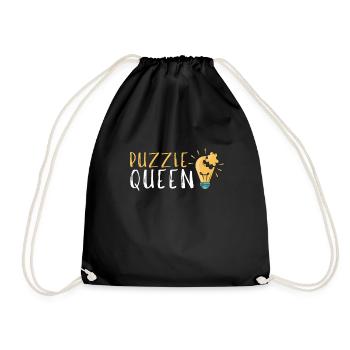 Puzzle Queen - Je passe devant mon heure de coucher - Sac de sport léger - noir - Devant