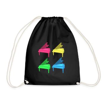 Licence de synchronisation Musique Baby Grand Piano - Sac de sport léger - noir - Devant