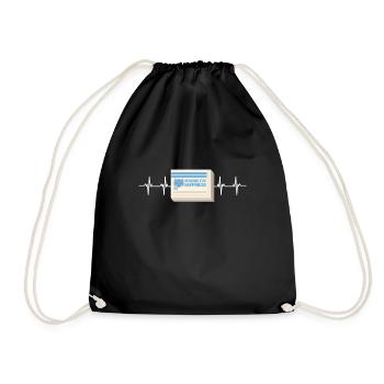 Ma médecine pour le bonheur appelée chats tous les jours - Sac de sport léger - noir - Devant