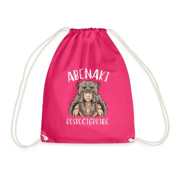 Amérindien Abénakis - Sac de sport léger - fuchsia - Devant
