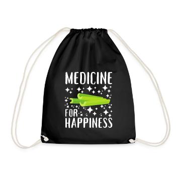 Jus de céleri végétalien végétarien végétarien biologique - Sac de sport léger - noir - Devant