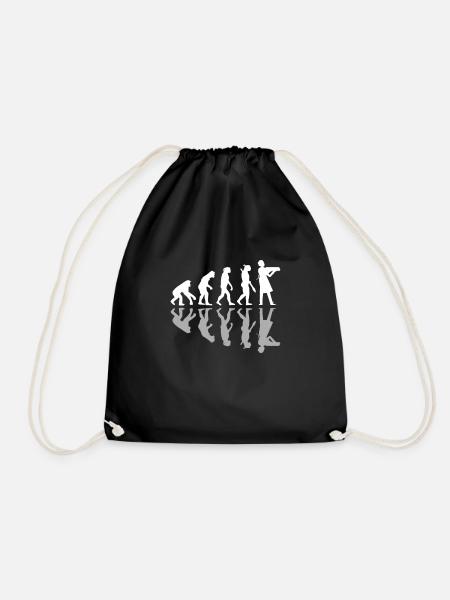 Human Evolution Funny Baking Baker Humor Culinary - Sportstaske - sort