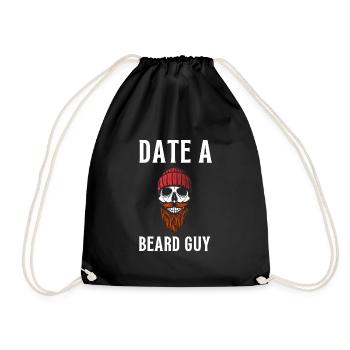 This Beard Is Taken - Bearded Man Valentines Day - Drawstring Bag - black - Front
