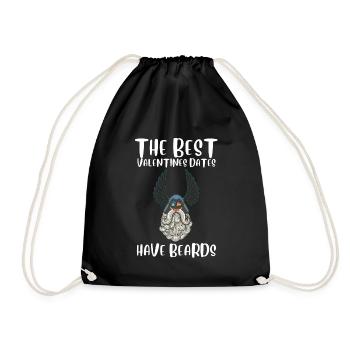 This Beard Is Taken - Bearded Man Valentines Day - Drawstring Bag - black - Front