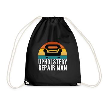 Restorer Furnishing Cushioning Upholstery - Drawstring Bag - black - Front