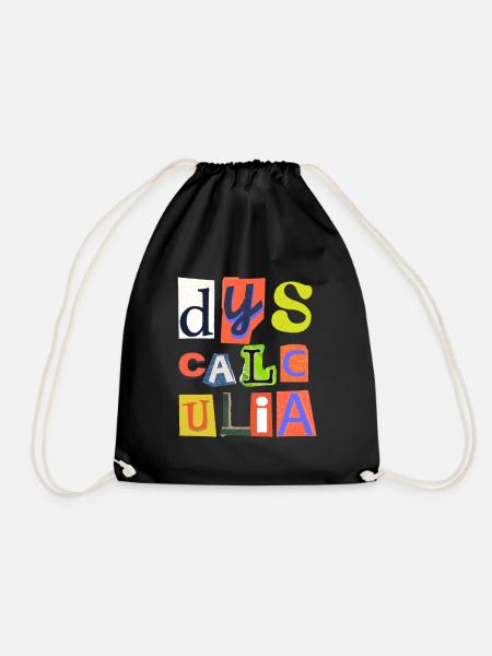 SPED Neurodiversity Dyscalculia - Turnbeutel - Schwarz