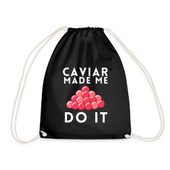 Caviar rouge de saumon à la russe - Sac de sport léger - noir - Devant