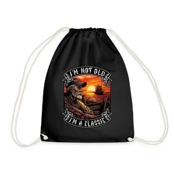 Je ne suis pas vieux Je suis un amoureux des bateaux classiques - Sac de sport léger - noir - Devant