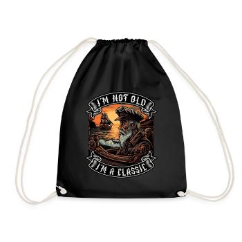 Je ne suis pas vieux Je suis un amoureux des bateaux classiques - Sac de sport léger - noir - Devant