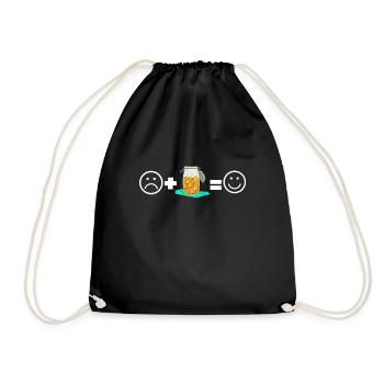 KBBQ Korean BBQ Kimchi Ramen - Drawstring Bag - black - Front