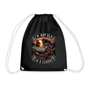 Je ne suis pas vieux Je suis un amoureux des bateaux classiques - Sac de sport léger - noir - Devant