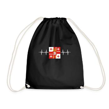 Georgian Flag - Drawstring Bag - black - Front