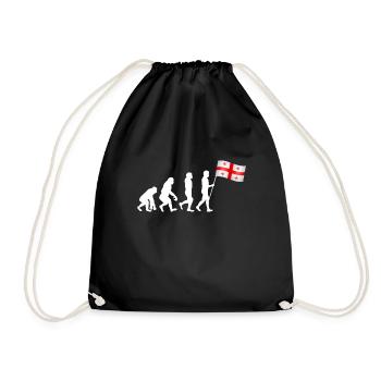 Georgian Flag - Drawstring Bag - black - Front