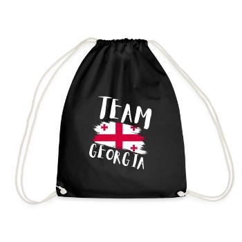 Georgian Flag - Drawstring Bag - black - Front