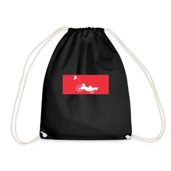 Vélo couché et vélomobile - Sac de sport léger - noir - Devant