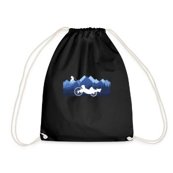 Vélo couché et vélomobile - Sac de sport léger - noir - Devant