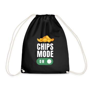 Just A Girl Who Loves Potato Chips - Drawstring Bag - black - Front