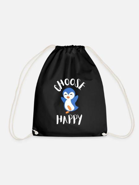 International Day Of Happiness - Turnbeutel - Schwarz