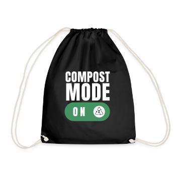 Compost Your Enemies - Drawstring Bag - black - Front