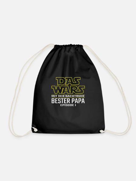 Das Wars Bester Papa Geburt Episode 1 Erstes Kind - Turnbeutel - Schwarz
