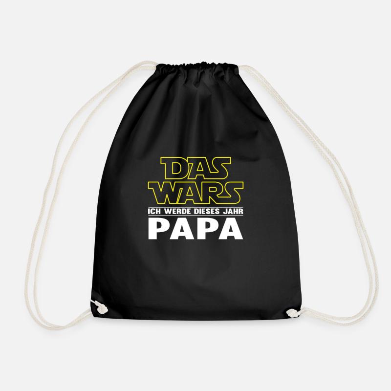 Das Wars Bester Papa Geburt Dieses Jahres Geschenk - Turnbeutel - Schwarz