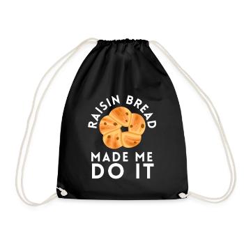 Baking Raisin Bread - Turnbeutel - Schwarz - Vorne