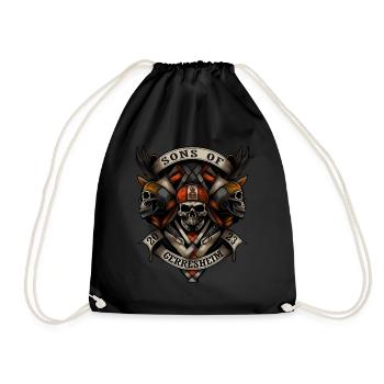 Sons of Gerresheim Düsseldorf - Drawstring Bag - black - Front