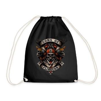 Sons of Flingern Düsseldorf - Drawstring Bag - black - Front
