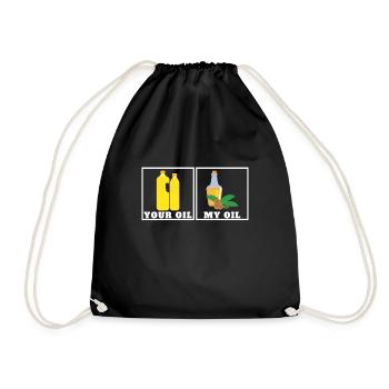 Superfood Huile de lin - Sac de sport léger - noir - Devant