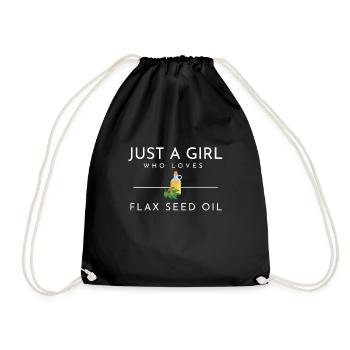 Superfood Huile de lin - Sac de sport léger - noir - Devant