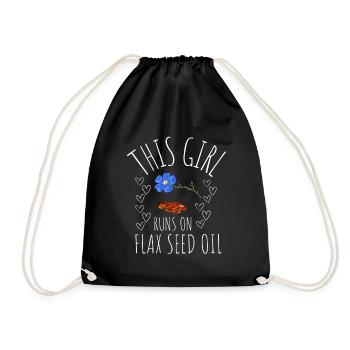 Superfood Huile de lin - Sac de sport léger - noir - Devant