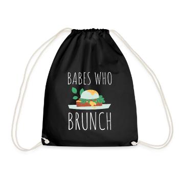 Babes Who Brunch Squat - Sac de sport léger - noir - Devant