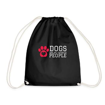 Les chiens sont mes personnes préférées - Sac de sport léger - noir - Devant