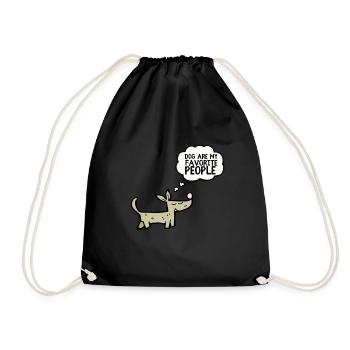 Les chiens sont mes personnes préférées - Sac de sport léger - noir - Devant