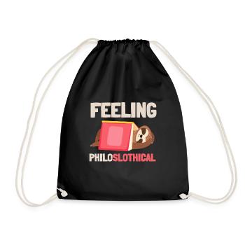 Débat philosophique Sentiment philoslothique - Sac de sport léger - noir - Devant