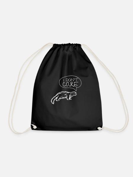 Honey Badger Don't Care - Turnbeutel - Schwarz