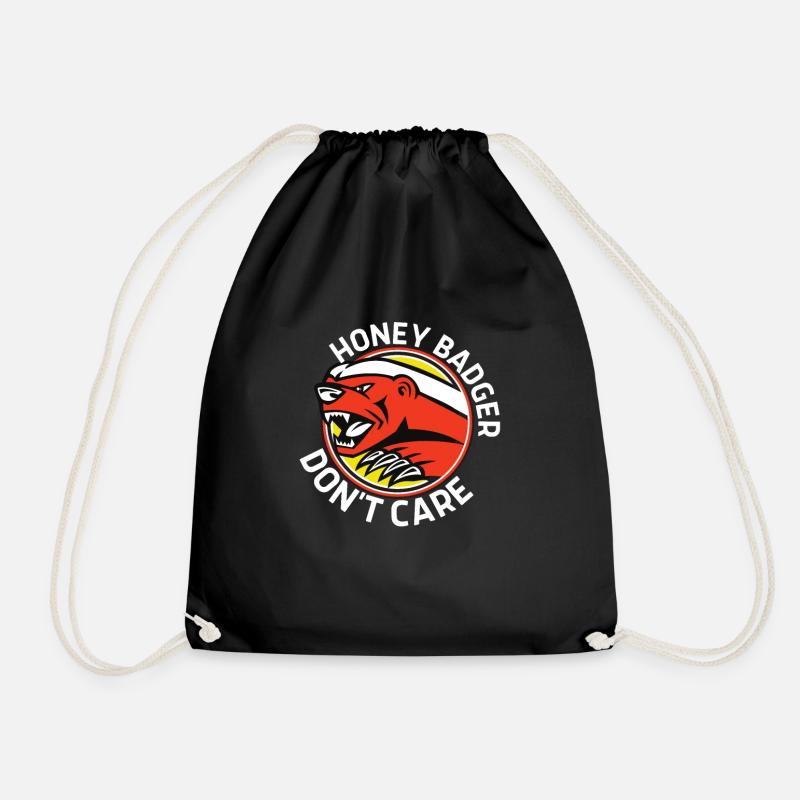 Honey Badger Don't Care - Turnbeutel - Schwarz